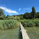 Chalet Retro Lakefront House With A Dock Balatonvilágos