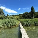 Chalet Retro Lakefront House With A Dock Balatonvilágos