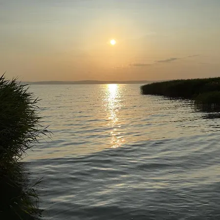 Chalet Retro Lakefront House With A Dock Balatonvilágos
